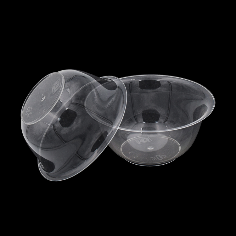 Custom clear plastic bowl